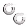 Donut Hoops Small Silver