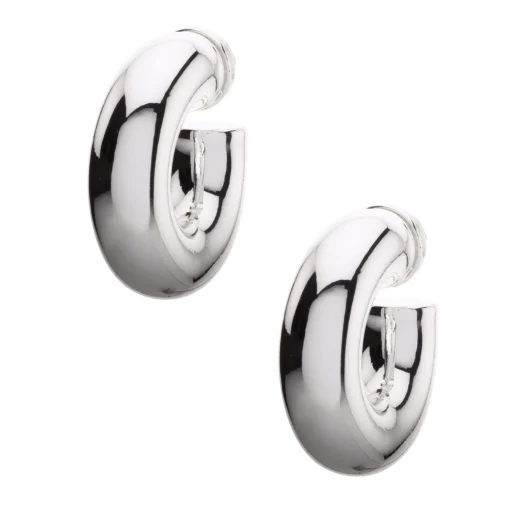 Donut Hoops Small Silver