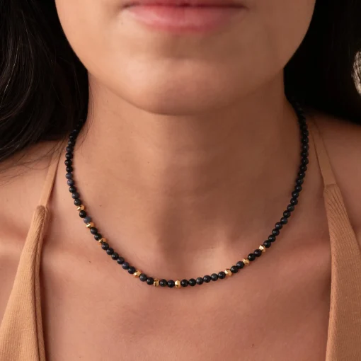 Dumortierite Beaded Necklace
