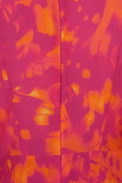 Elena Dress Pink Butterfly