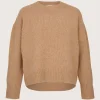 Elisa Round Neck Camel Chine