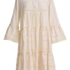 Ella Midi Dress Ecru/Off-White