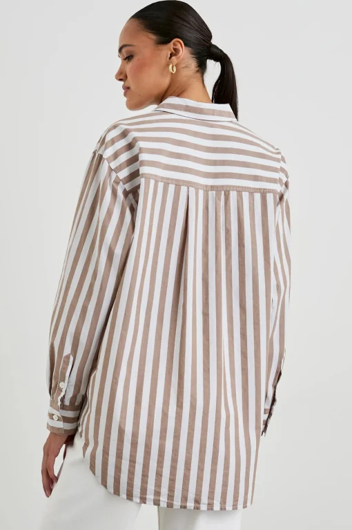 Elsa Shirt Russet White Stripe