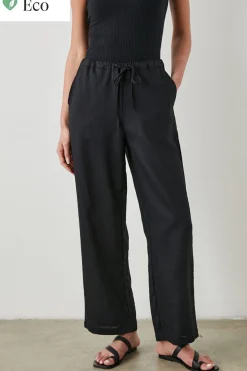 Emmie Linen Trousers Black