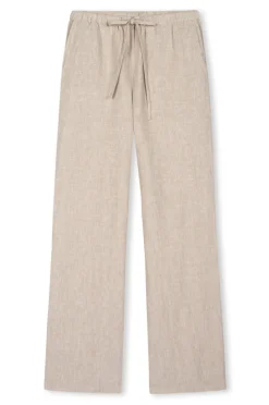 Emmie Linen Trousers Heathered Flax