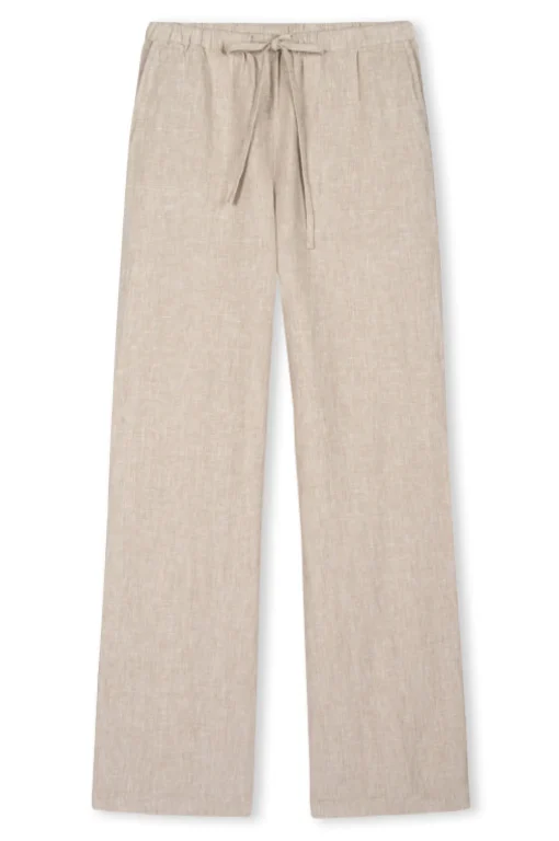 Emmie Linen Trousers Heathered Flax