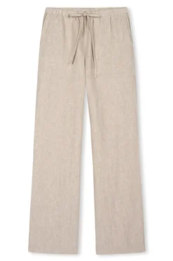 Emmie Linen Trousers Heathered Flax