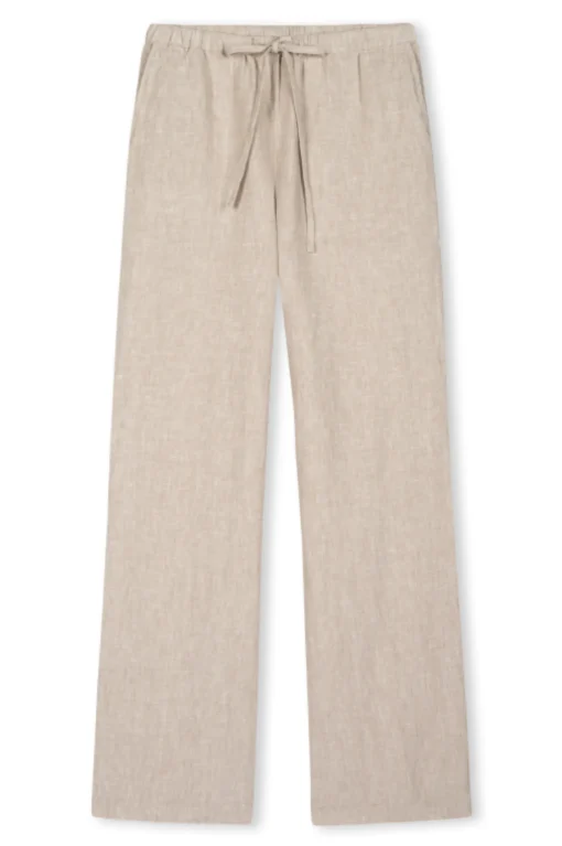 Emmie Linen Trousers Heathered Flax