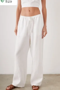 Emmie Linen Trousers White