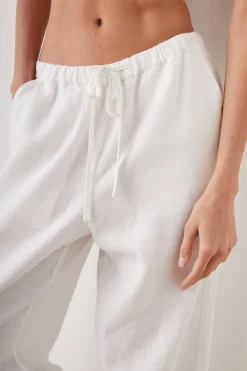Emmie Linen Trousers White