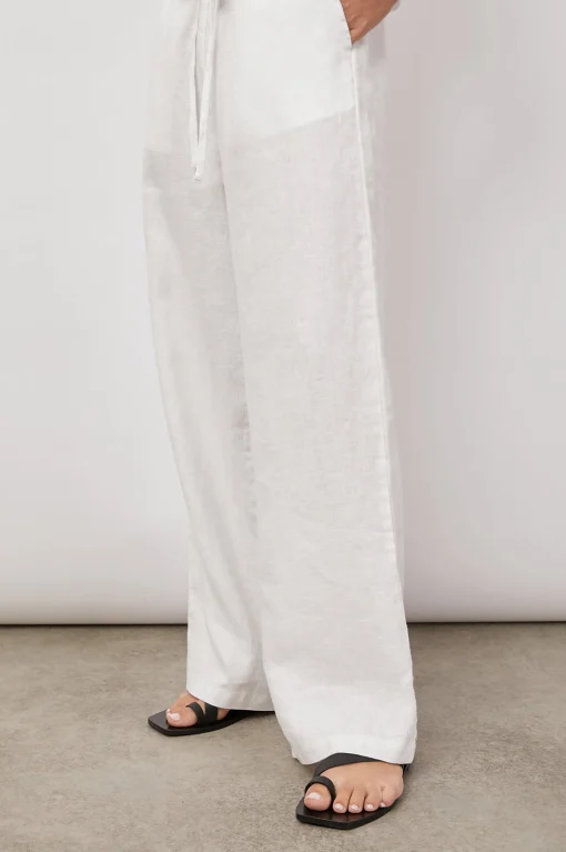 Emmie Linen Trousers White