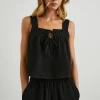 Enya Top Black Gauze