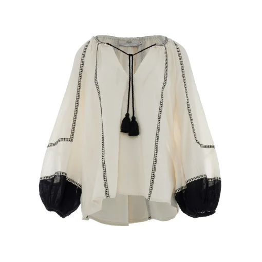 Epilogue Blouse Black/Off White