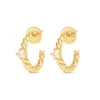 Everyday Twist Hoops- Cubic Zirconia