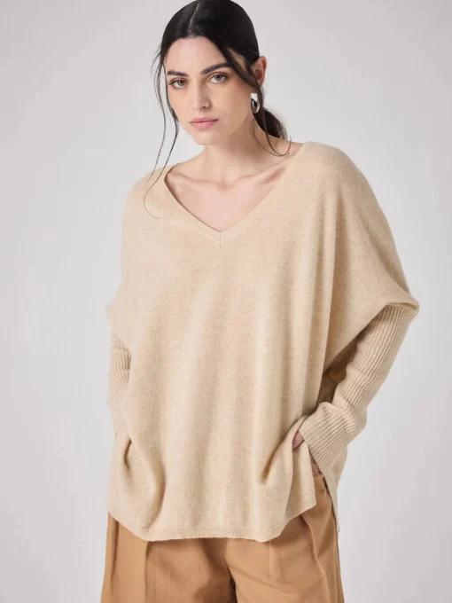 Faustine Jumper Beige Chine