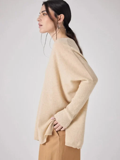 Faustine Jumper Beige Chine