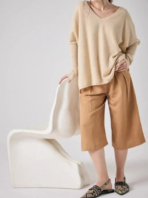 Faustine Jumper Beige Chine