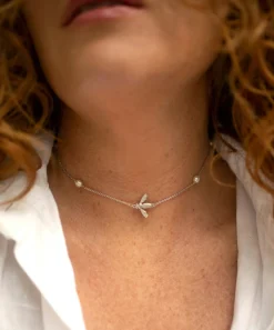 Flying Bee Choker Silver