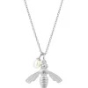 Flying Bee Pendant Silver