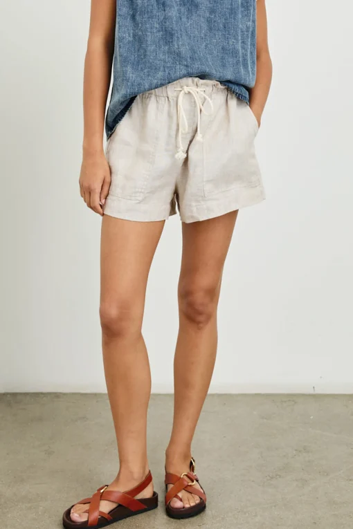 Foster Shorts Heathered Flax