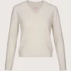 Frankie V Neck Jumper White