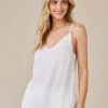 Frayed Edge Camisole White