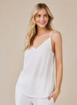 Frayed Edge Camisole White
