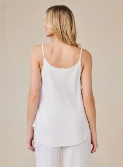 Frayed Edge Camisole White
