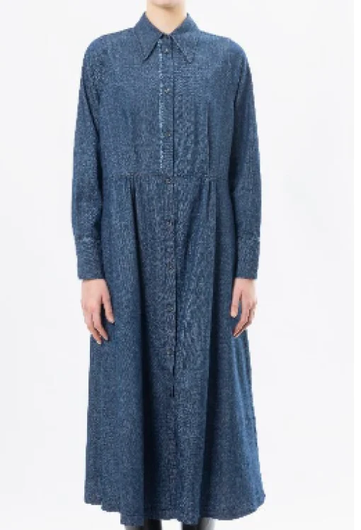 Frayed Edge Denim Dress