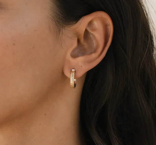 Gold Hinge Hoops