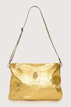 Gold Metal Zaza Bag Kaki Strap