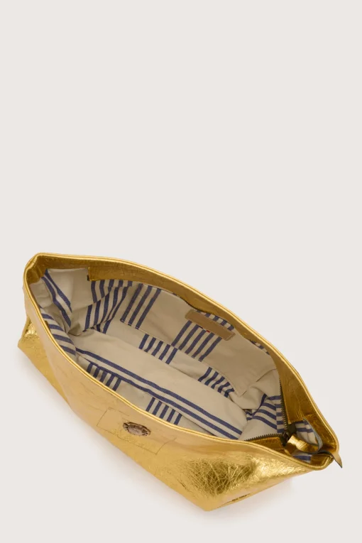 Gold Metal Zaza Bag Kaki Strap