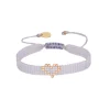Golden Heartsy Bracelet Grey