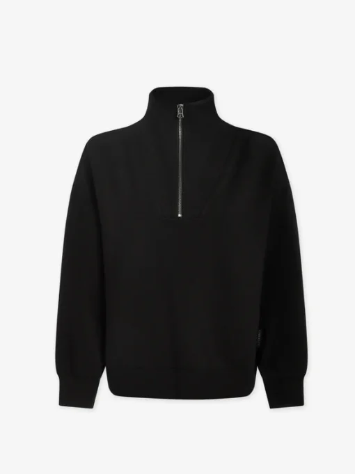 Hawley Half-Zip Sweat Black