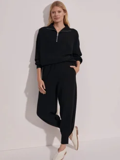 Hawley Half-Zip Sweat Black