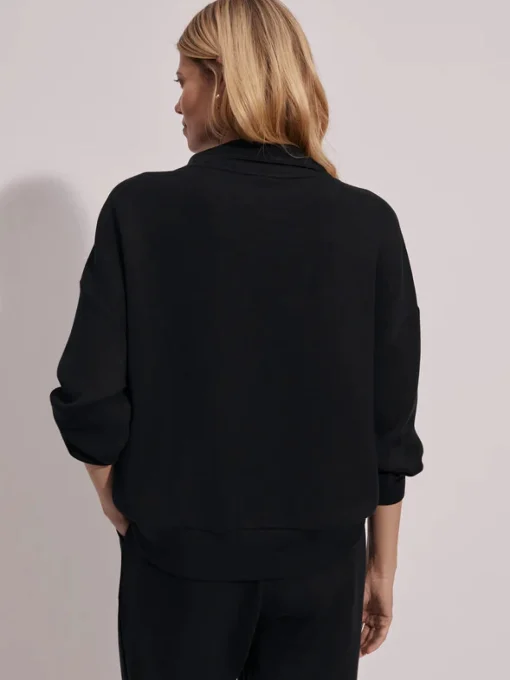 Hawley Half-Zip Sweat Black