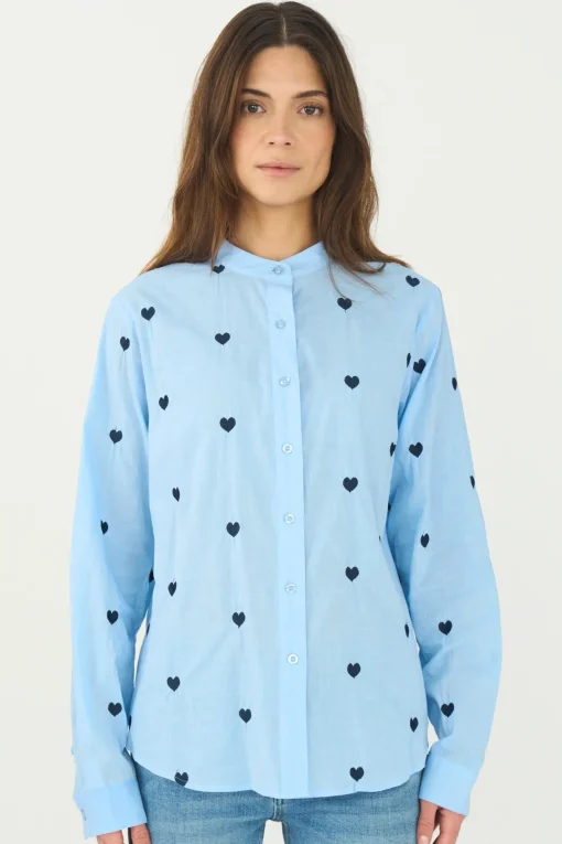 Heart Shirt Pale Blue