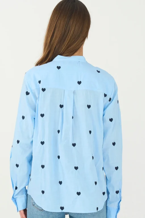 Heart Shirt Pale Blue