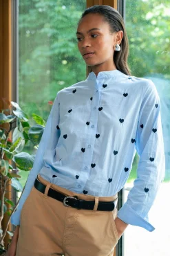 Heart Shirt Pale Blue