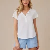 Henley Top White