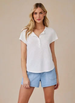 Henley Top White