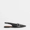 Hermine Black Slingbacks