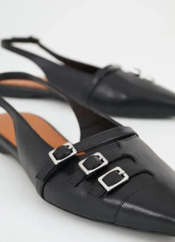 Hermine Black Slingbacks