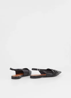 Hermine Black Slingbacks
