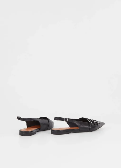 Hermine Black Slingbacks