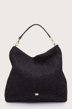 Hobo Kaia Raffia Bag Black
