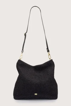 Hobo Kaia Raffia Bag Black