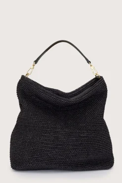 Hobo Kaia Raffia Bag Black