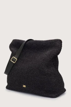 Hobo Kaia Raffia Bag Black