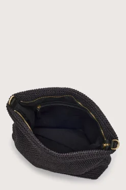 Hobo Kaia Raffia Bag Black